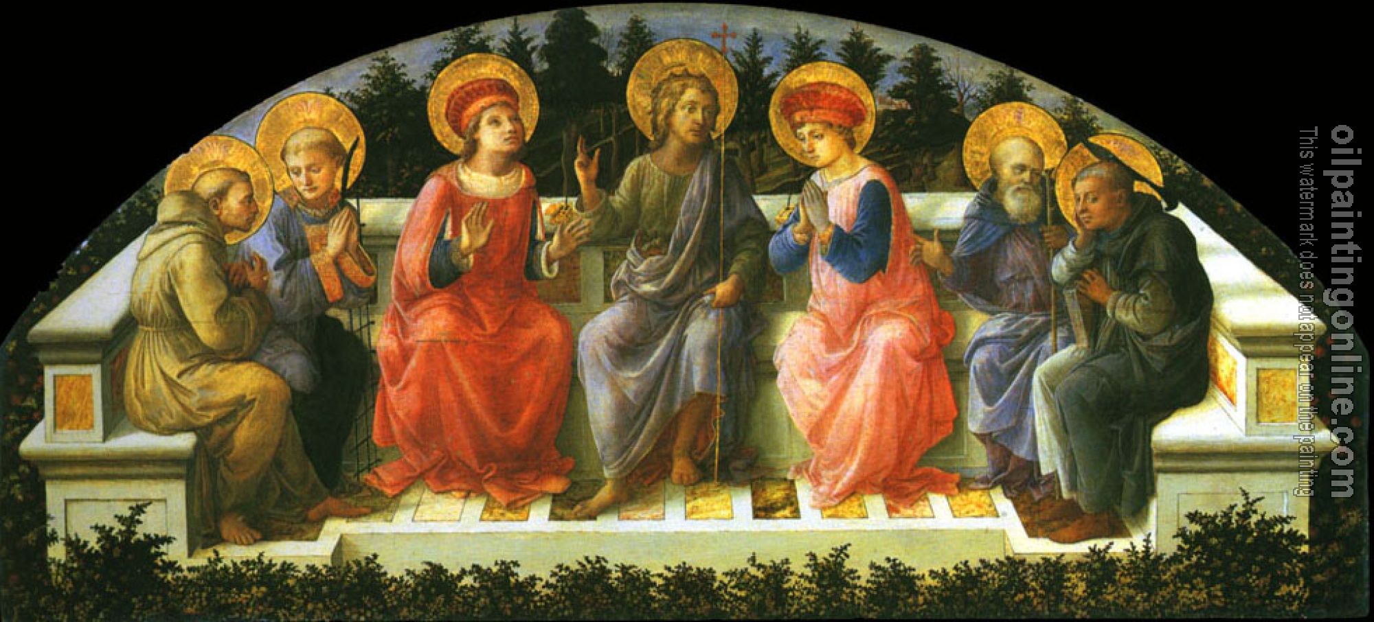 Lippi, Filippino - Seven Saints